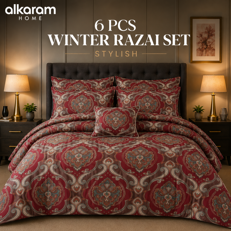 Winter Quilt/Razai set (Heavy Polyester Filling) AKR-101