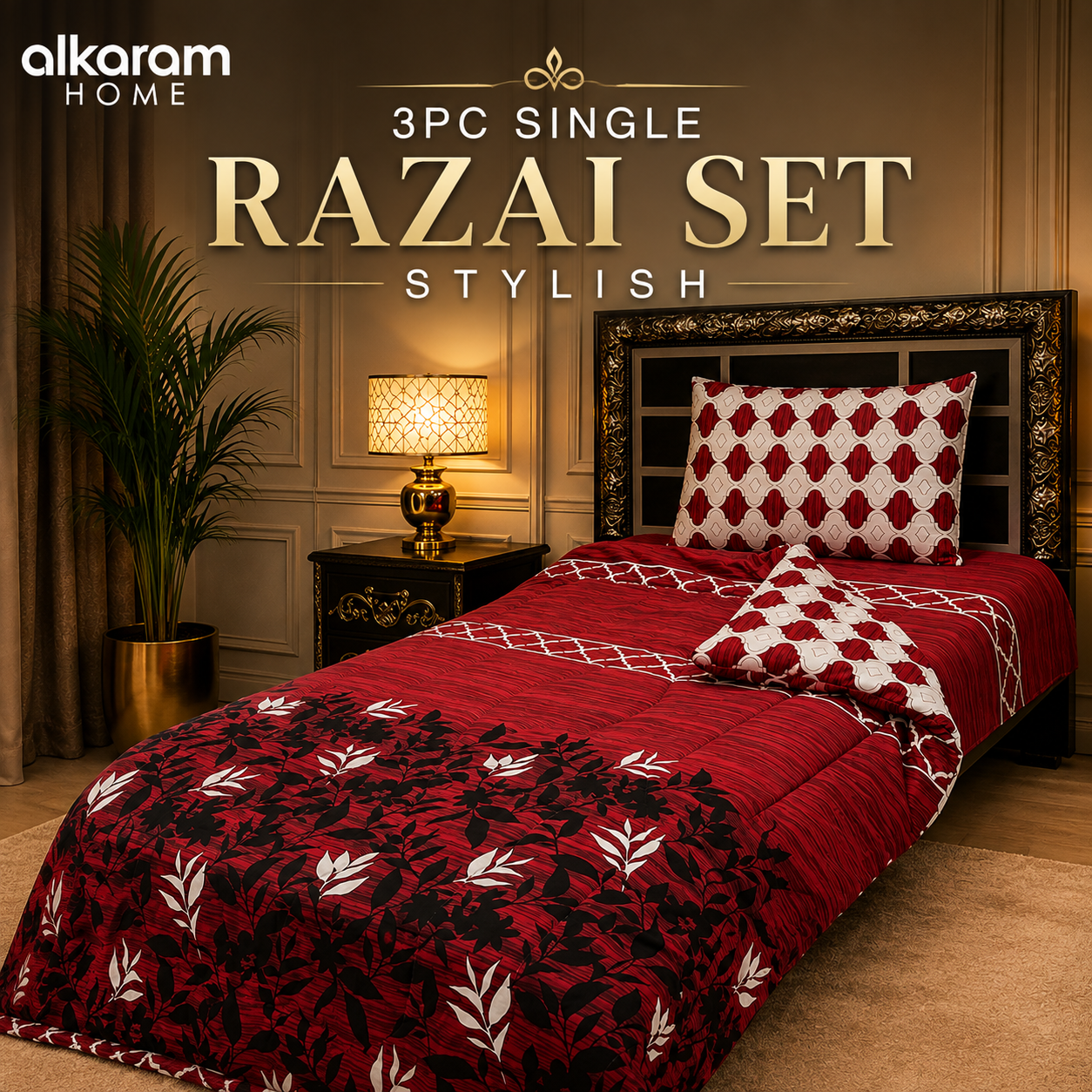 🛏️ 3 PCS Single Razai Set  214
