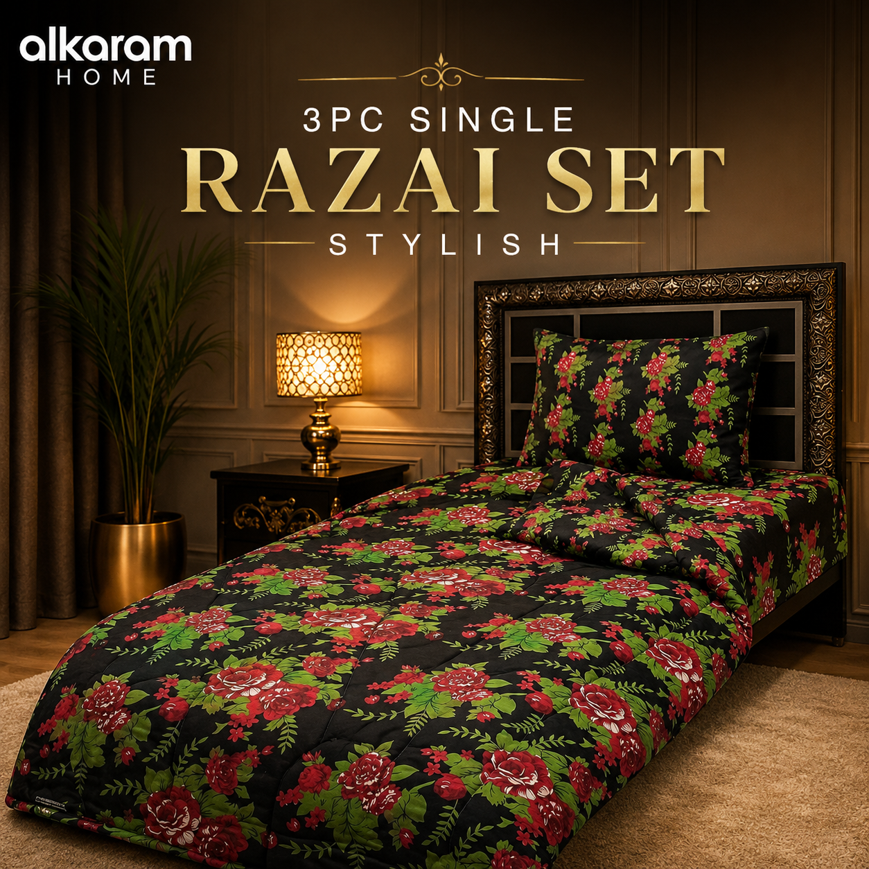🛏️ 3 PCS Single Razai Set  212