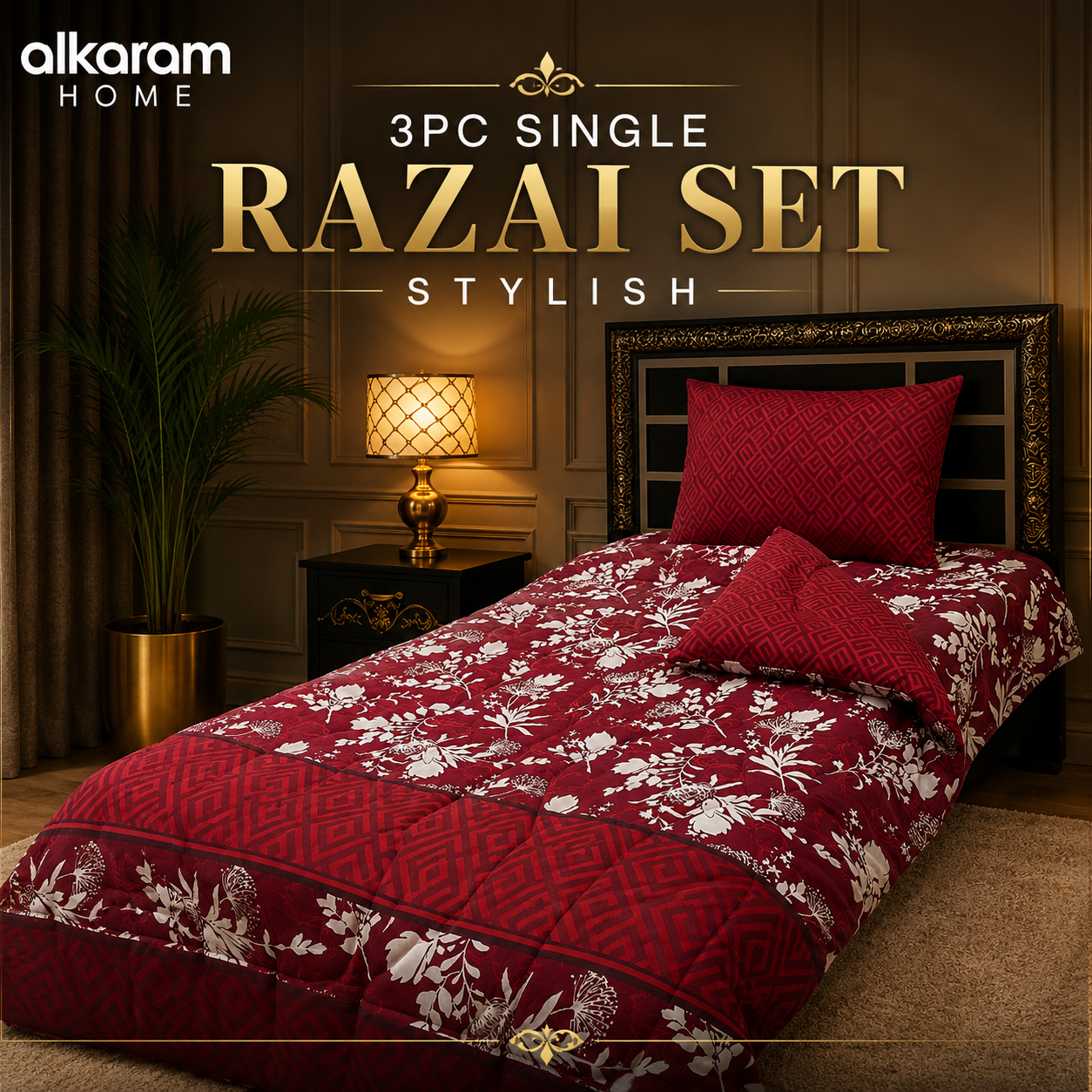 🛏️ 3 PCS Single Razai Set  209