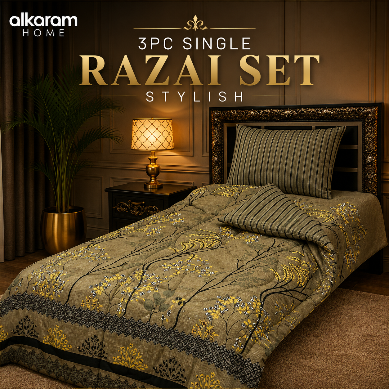 🛏️ 3 PCS Single Razai Set  205