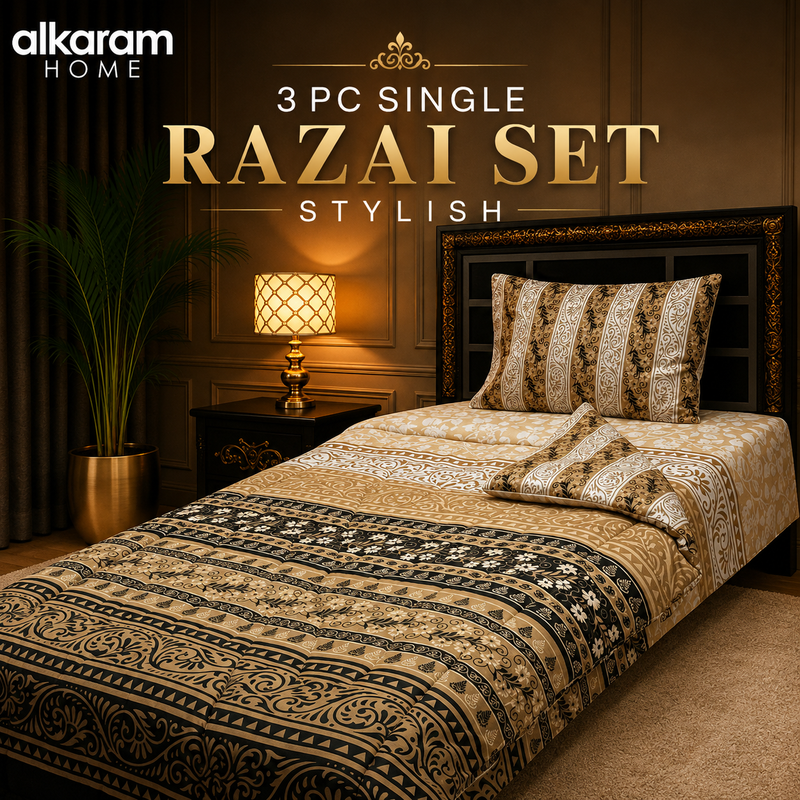 🛏️ 3 PCS Single Razai Set  203