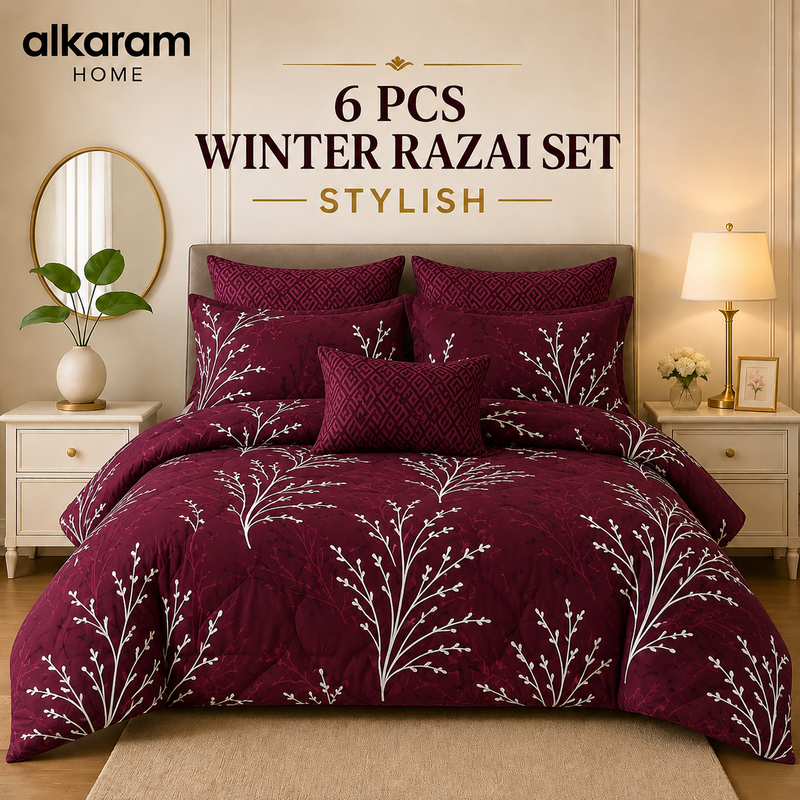 Winter Quilt/Razai set (Heavy Polyester Filling) AKR-112