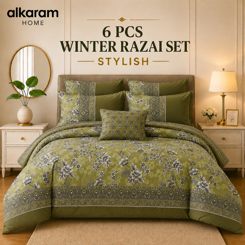 Winter Quilt/Razai set (Heavy Polyester Filling) AKR-107