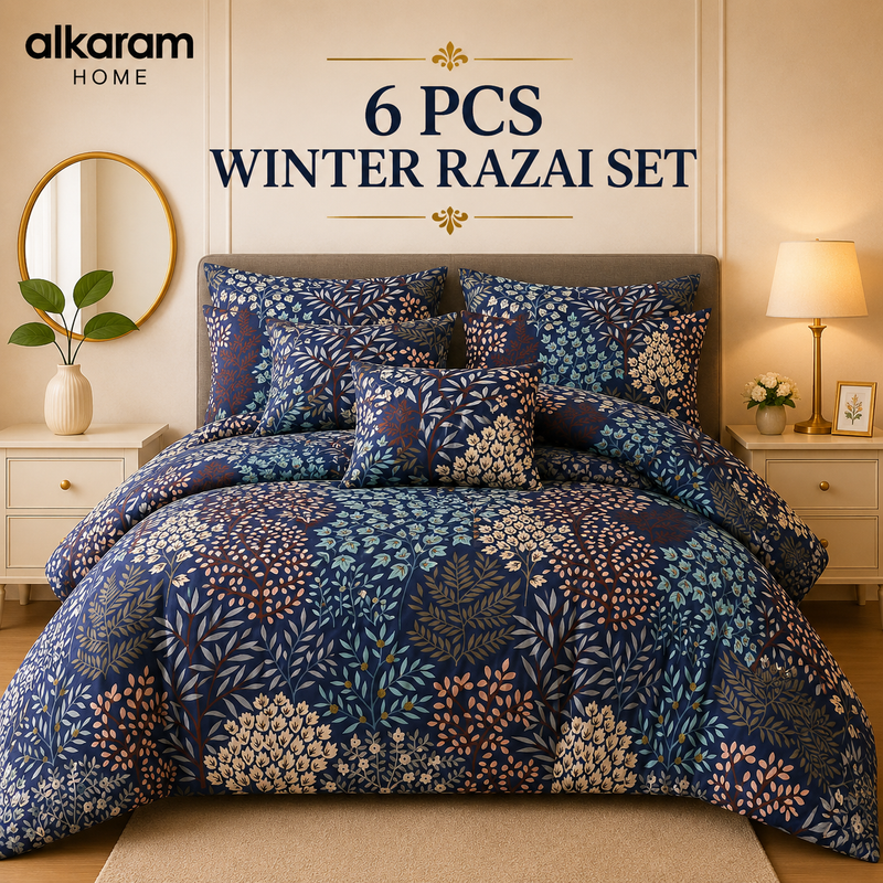 Winter Quilt/Razai set (Heavy Polyester Filling) AKR-105