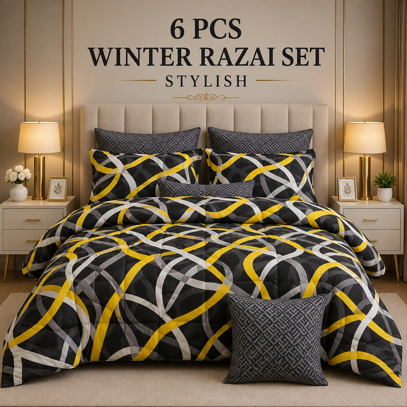 Winter Quilt/Razai set (Heavy Polyester Filling) AKR-88