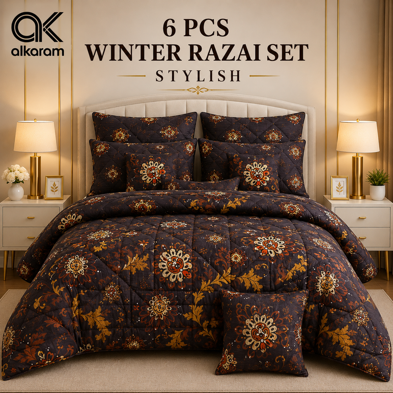Winter Quilt/Razai set (Heavy Polyester Filling) AKR-80