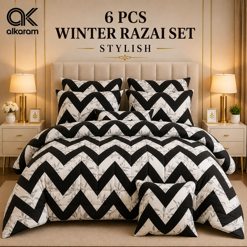 Winter Quilt/Razai set (Heavy Polyester Filling) AKR-99