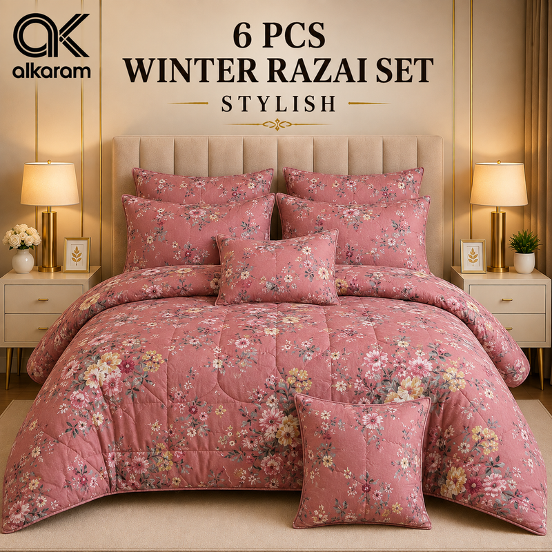 Winter Quilt/Razai set (Heavy Polyester Filling) AKR-98