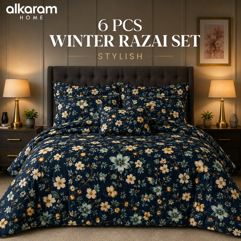 Winter Quilt/Razai set (Heavy Polyester Filling) AKR-95