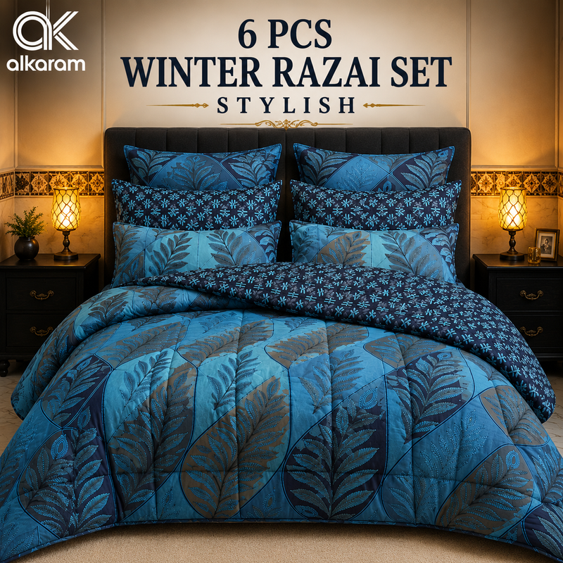 Winter Quilt/Razai set (Heavy Polyester Filling) AKR-103
