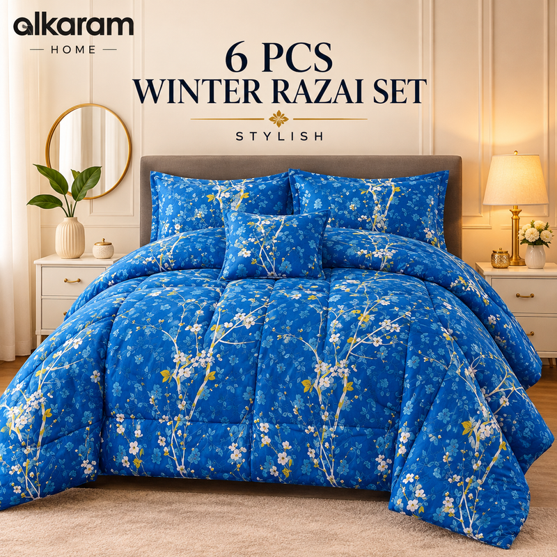 7Pcs Comforter Set King Size Design KCC 692