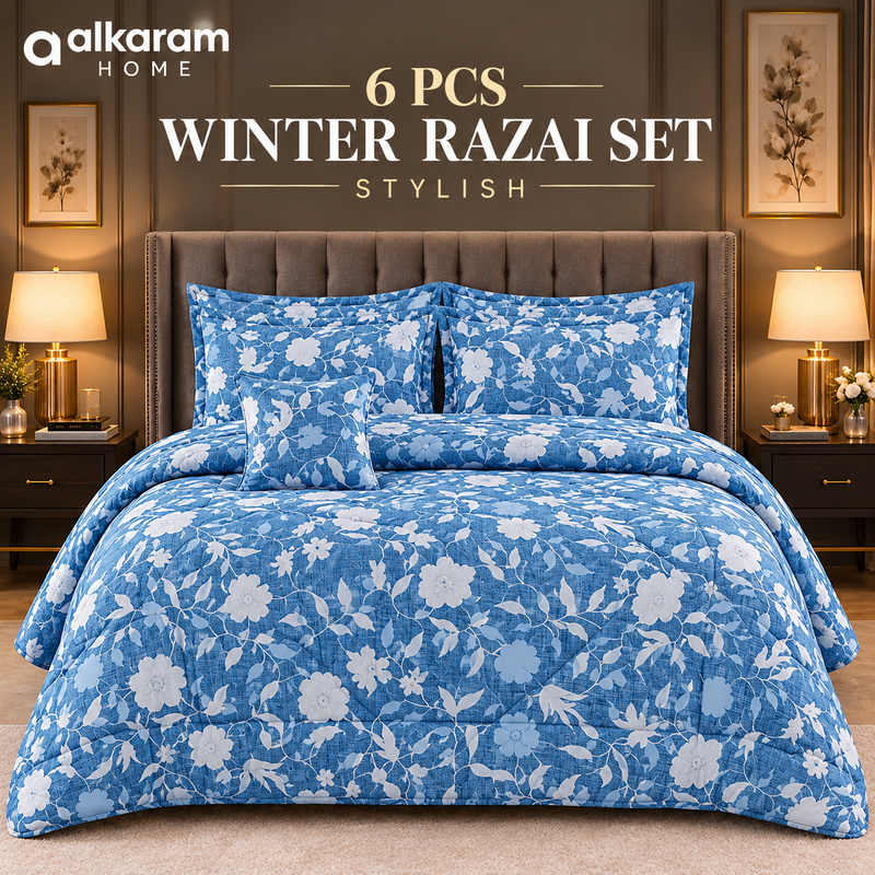Winter Quilt/Razai set (Heavy Polyester Filling) AKR-125
