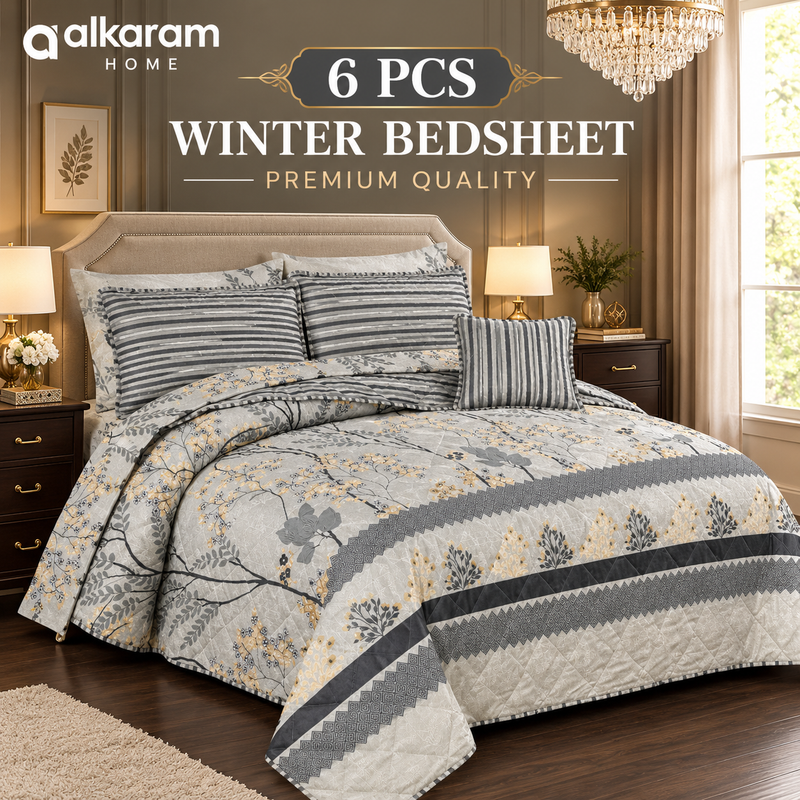 Winter Quilt/Razai set (Heavy Polyester Filling) AKR-118
