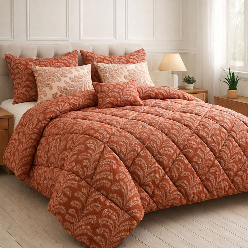 7Pcs Comforter Set King Size Design KCC 610