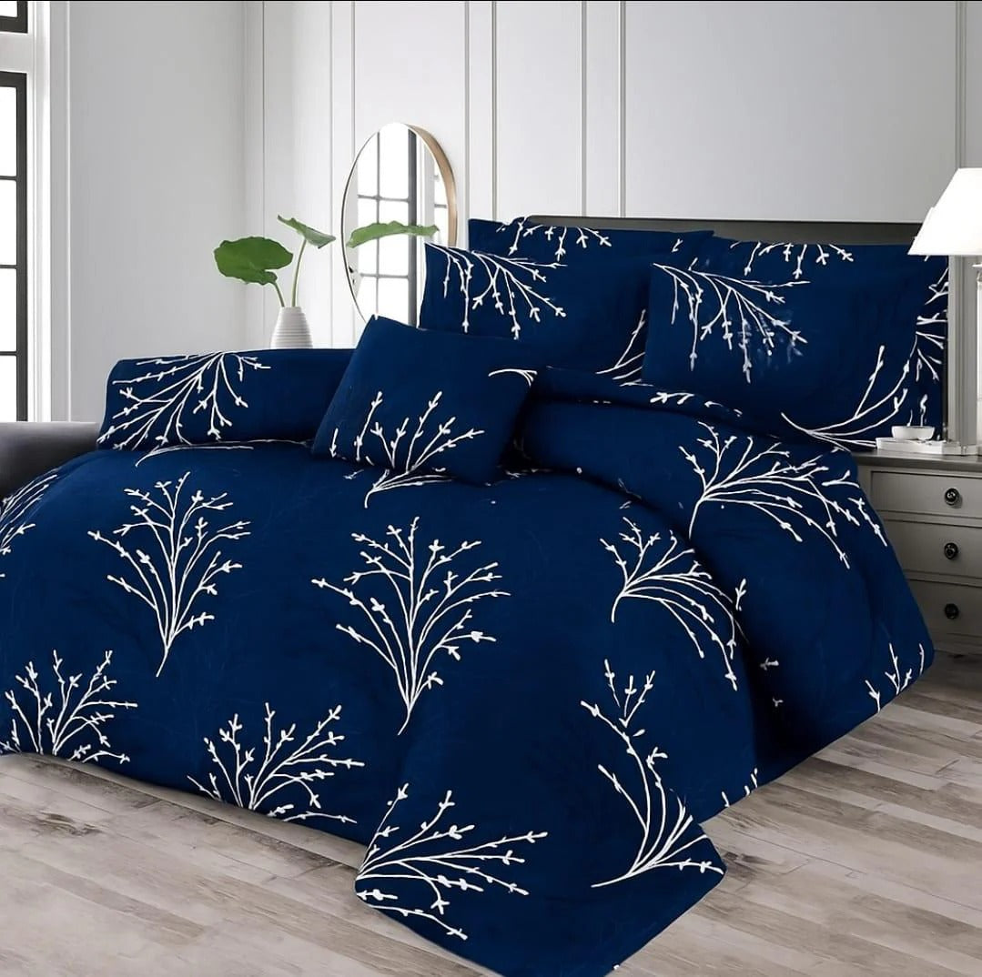 7Pcs Comforter Set King Size Design KCC 616