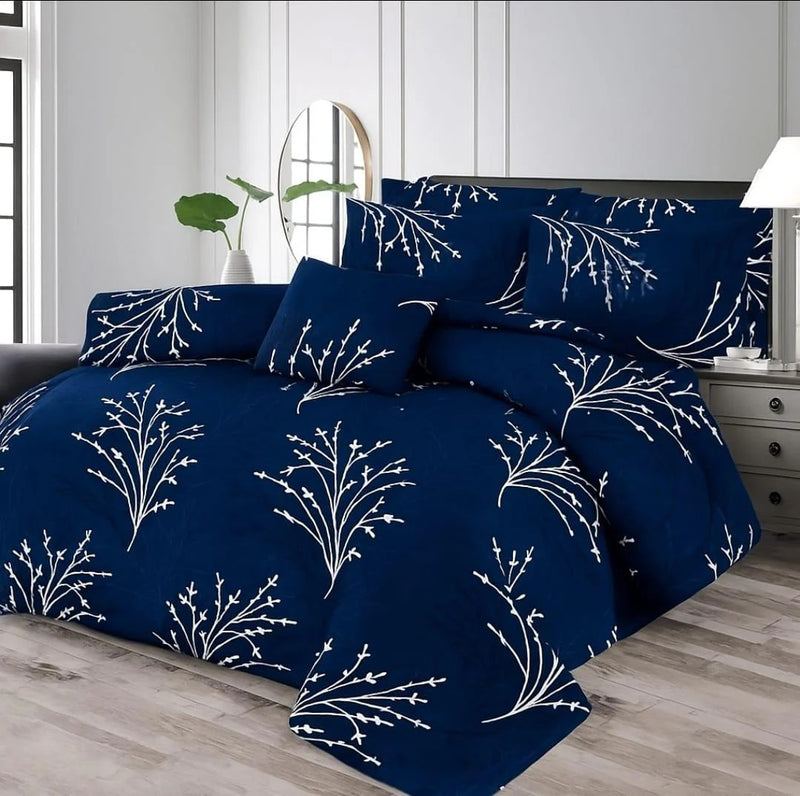 7Pcs Comforter Set King Size Design KCC 616