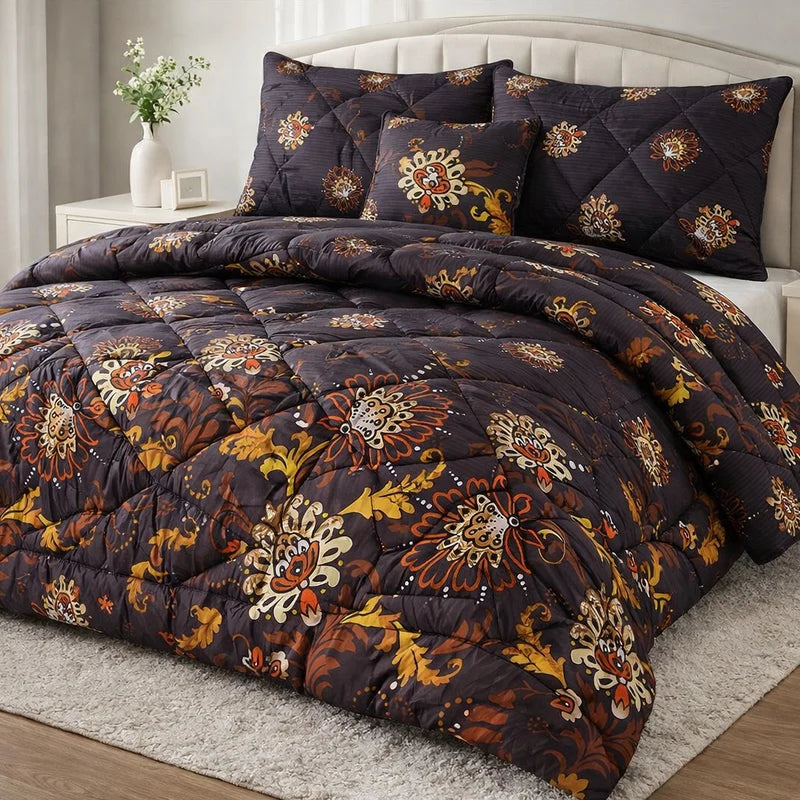 Winter Quilt/Razai set (Heavy Polyester Filling) AKR-80