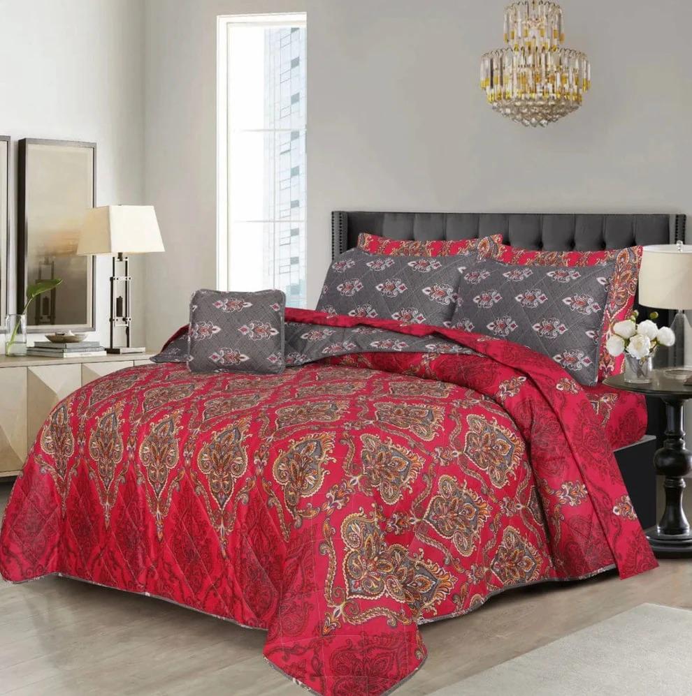 7Pcs Comforter Set King Size Design KCC 624