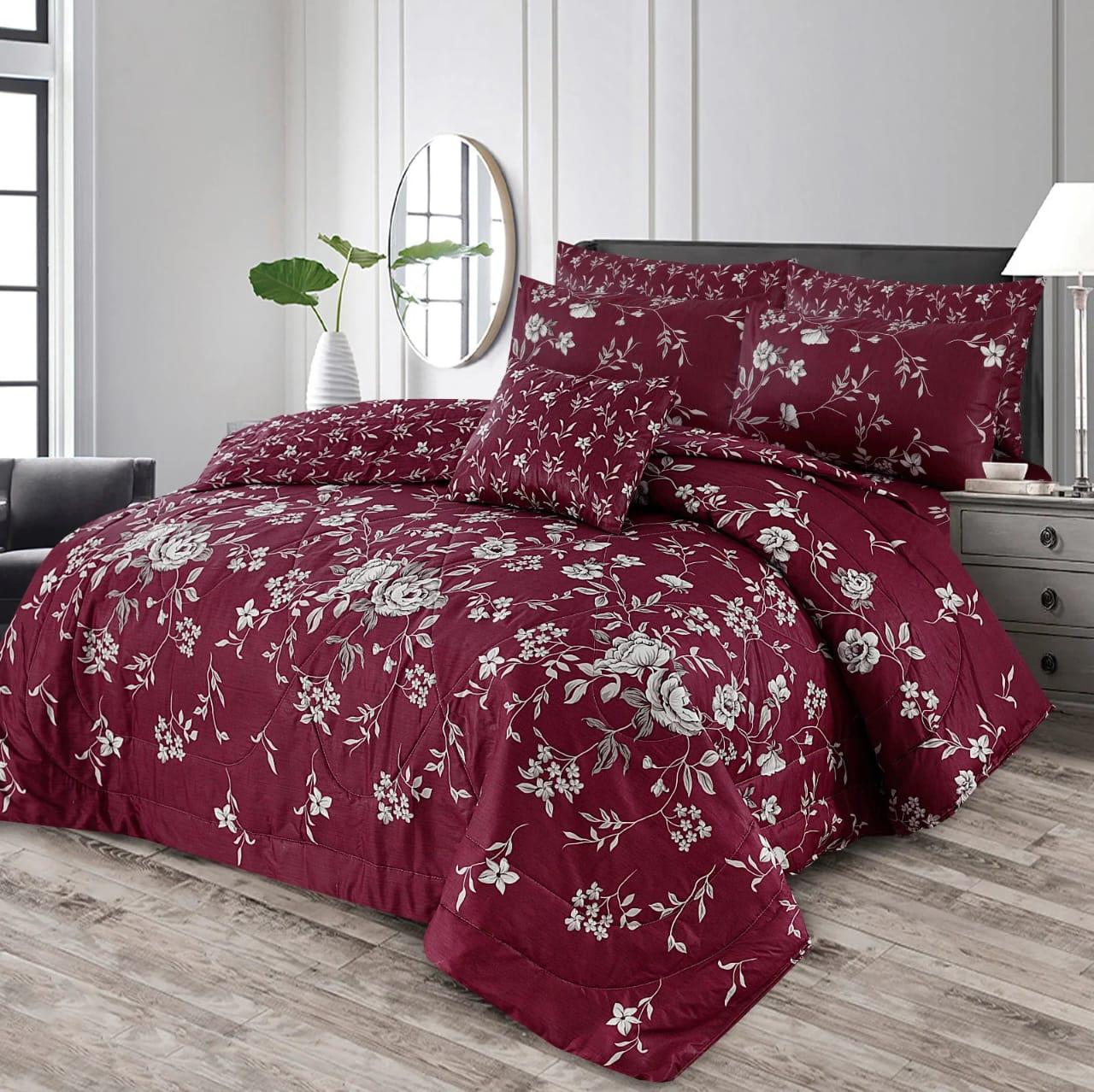 7Pcs Comforter Set King Size Design KCC 630
