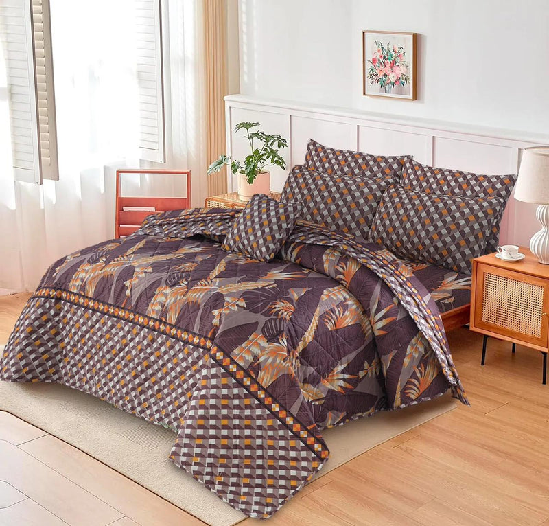 7Pcs Comforter Set King Size Design KCC 633