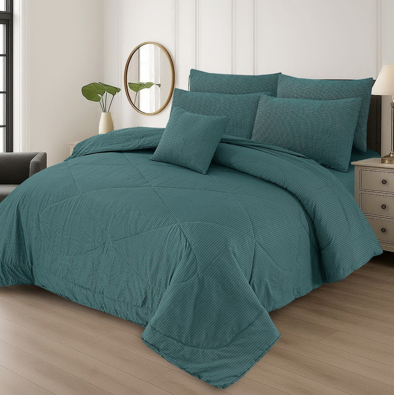 7Pcs Comforter Set King Size Design KCC 639