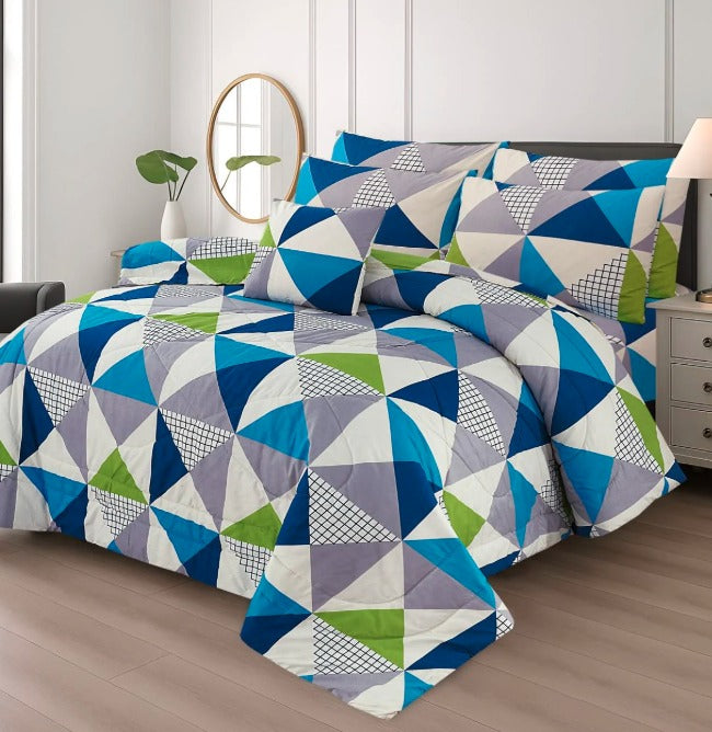 7Pcs Comforter Set King Size Design KCC 641