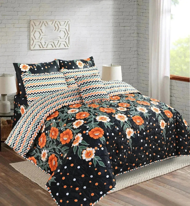 7Pcs Comforter Set King Size Design KCC 648