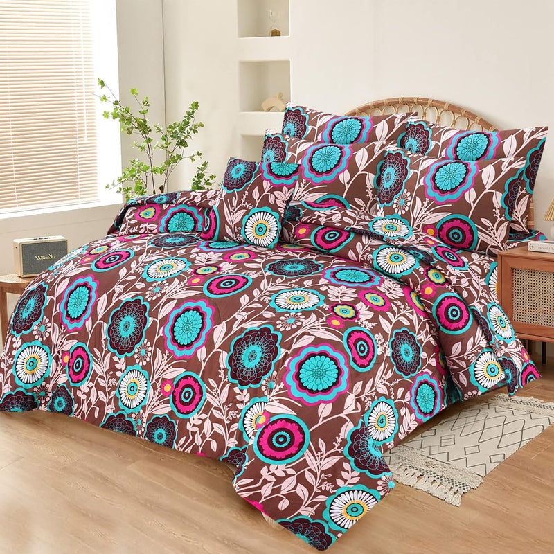 7Pcs Comforter Set King Size Design KCC 650