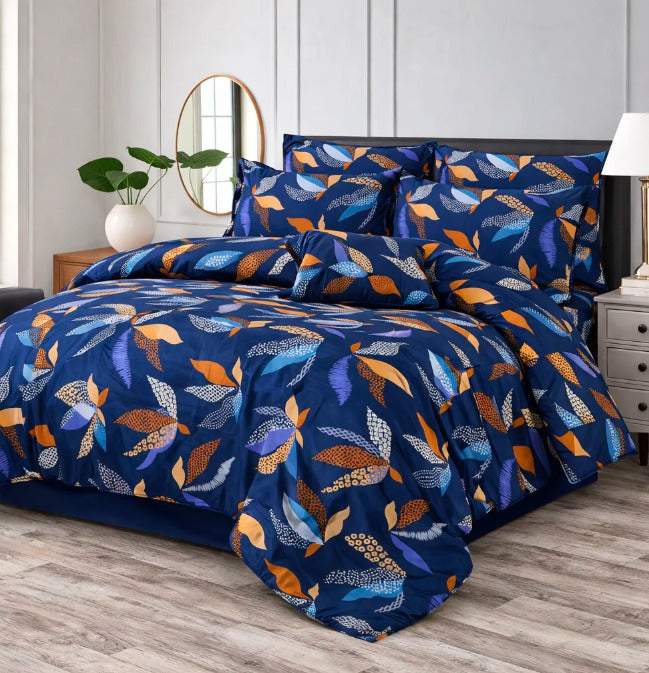 7Pcs Comforter Set King Size Design KCC 653