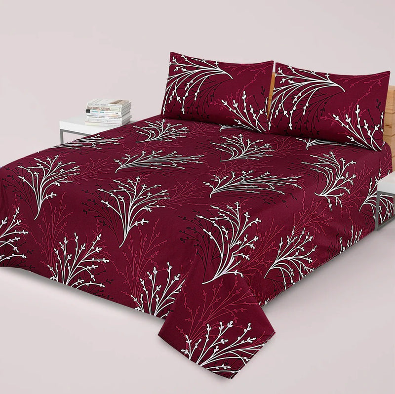 Cotton King Size Double Bed Sheet [D-7546]