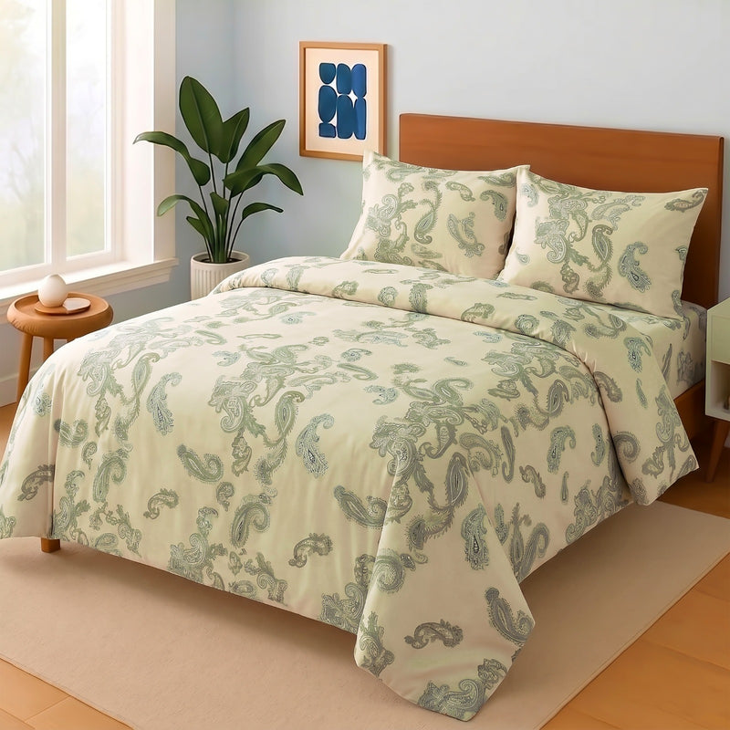 Cotton King Size Double Bed Sheet [D-7551]