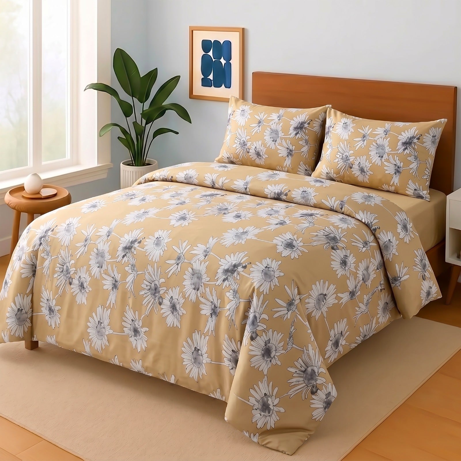 Cotton King Size Double Bed Sheet [D-7554]