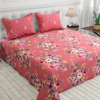 Cotton King Size Double Bed Sheet [D-7559]