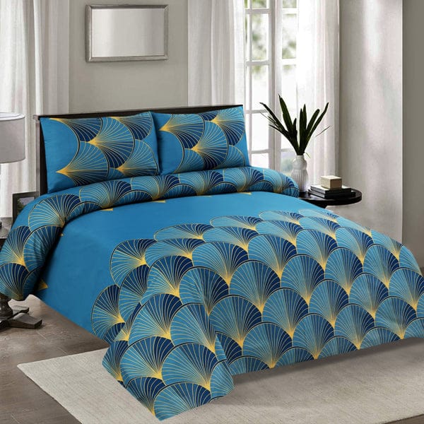 Cotton King Size Double Bed Sheet [D-7590]
