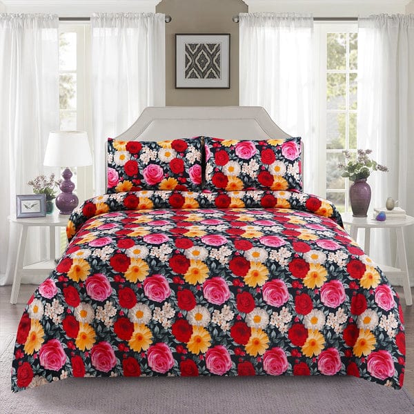 Cotton King Size Double Bed Sheet [D-7603]