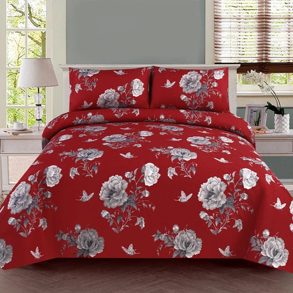 Cotton King Size Double Bed Sheet [D-7601]