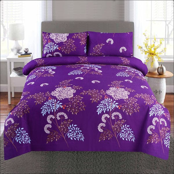 Cotton King Size Double Bed Sheet [D-7609]