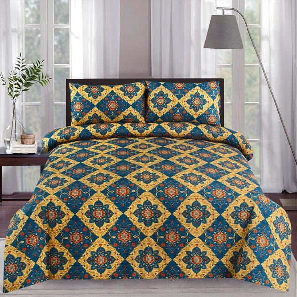 Cotton King Size Double Bed Sheet [D-7611]