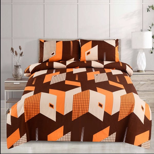 Cotton King Size Double Bed Sheet [D-7612]