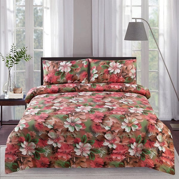 Cotton King Size Double Bed Sheet [D-7618]