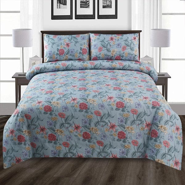 Cotton King Size Double Bed Sheet [D-7622]