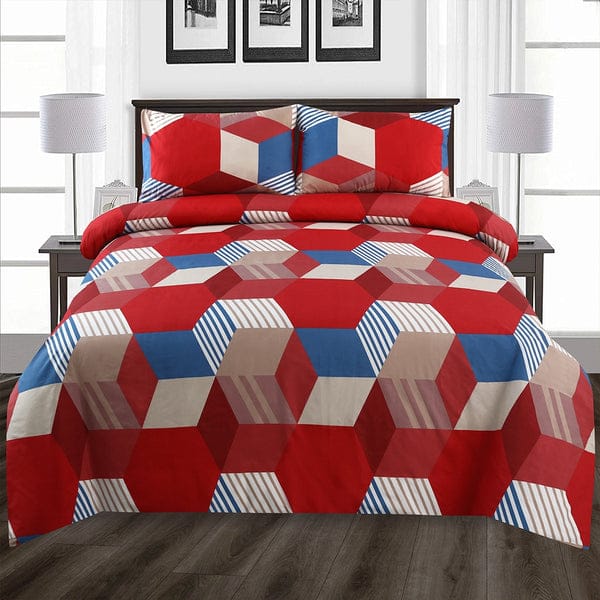 Cotton King Size Double Bed Sheet [D-7621]