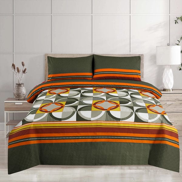 Cotton King Size Double Bed Sheet [D-7630]