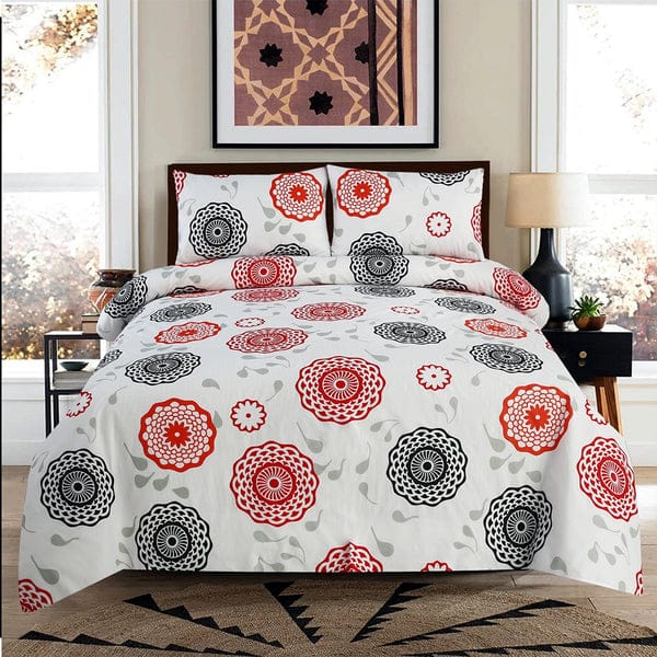 Cotton King Size Double Bed Sheet [D-7571]