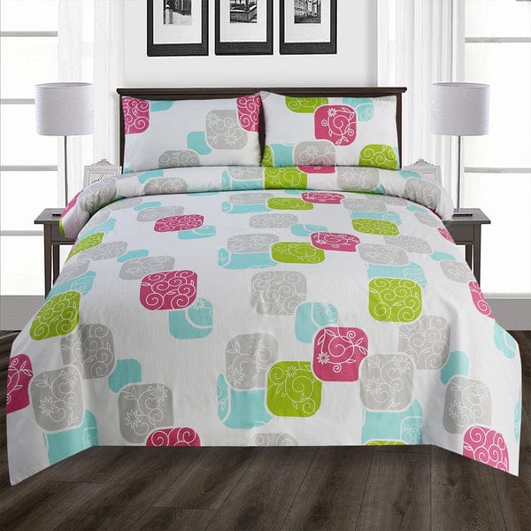 Cotton King Size Double Bed Sheet [D-7570]