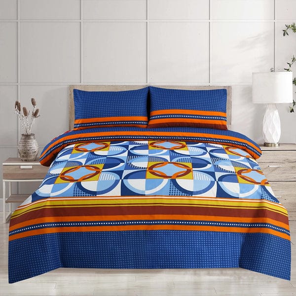 Cotton King Size Double Bed Sheet [D-7574]