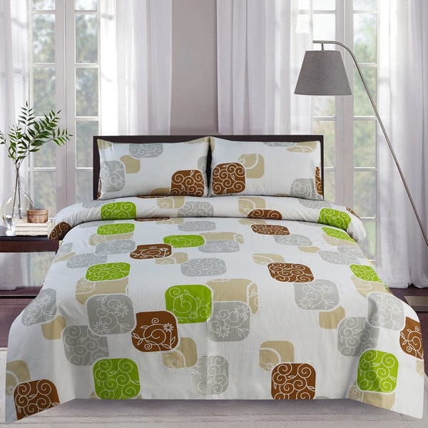 Cotton King Size Double Bed Sheet [D-7580]