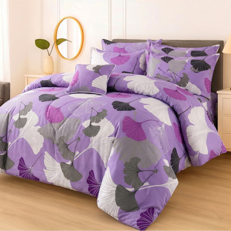 7Pcs Comforter Set King Size Design KCC 618