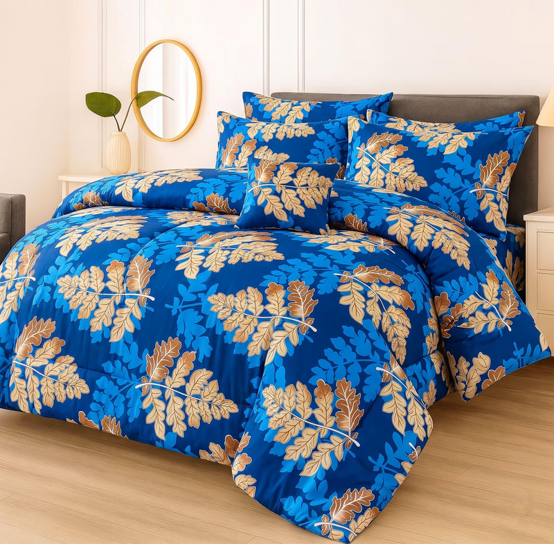 7Pcs Comforter Set King Size Design KCC 612